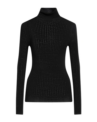 Shop Pianurastudio Woman Turtleneck Black Size M Acrylic, Wool, Viscose
