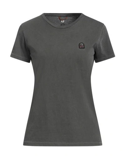 Shop Parajumpers Woman T-shirt Lead Size S Cotton In Grey