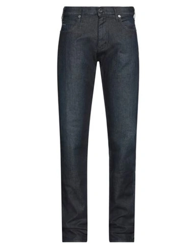 Shop Emporio Armani Man Denim Pants Blue Size 29w-34l Cotton, Elastane