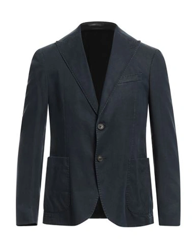 Lab. Pal Zileri Man Suit Jacket Navy Blue Size 42 Lyocell In Navy Blue