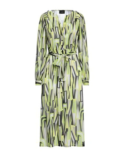 Shop Atos Lombardini Woman Midi Dress Acid Green Size 10 Recycled Polyester