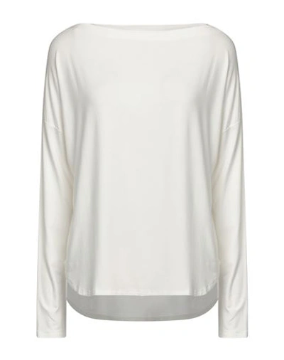 Shop Kontatto Woman T-shirt Off White Size Onesize Cotton, Elastane