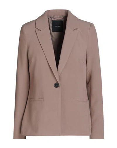 Shop Vero Moda Woman Blazer Light Brown Size S Polyester, Viscose, Elastane In Beige
