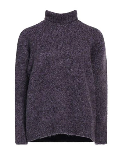 Shop Douuod Woman Turtleneck Purple Size M Alpaca Wool, Polyamide