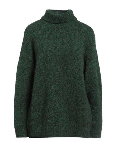 Shop Douuod Woman Turtleneck Dark Green Size S Alpaca Wool, Polyamide