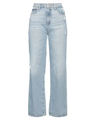 Shop Guess Woman Jeans Blue Size 32w-29l Cotton, Lyocell, Elastane