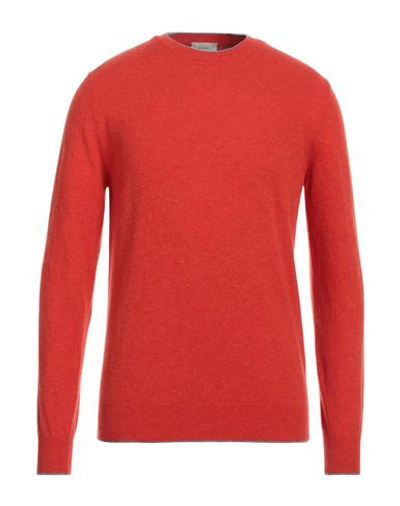 Shop Altea Man Sweater Tomato Red Size L Virgin Wool