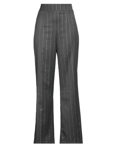Je Suis Le Fleur Woman Pants Lead Size 10 Polyester, Viscose, Elastane In Grey