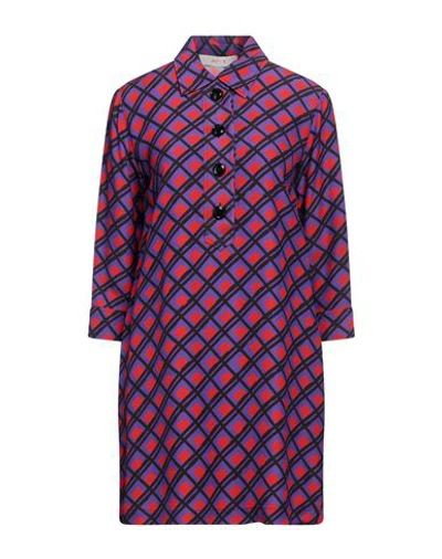Shop Jucca Woman Mini Dress Purple Size 4 Viscose