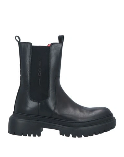 181 Woman Ankle Boots Black Size 11 Soft Leather In Black