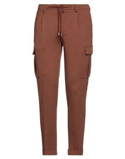 Shop Barbati Man Pants Rust Size 38 Polyamide, Viscose, Elastane In Red