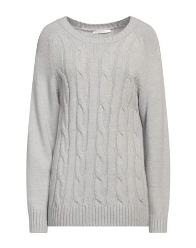 Shop Carla G. Woman Sweater Grey Size 6 Polyacrylic, Alpaca Wool, Polyamide, Polyester
