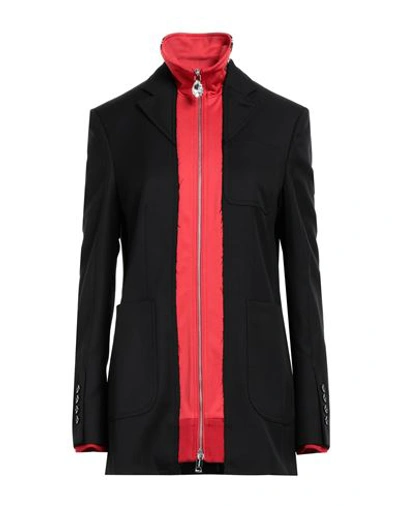 Shop Burberry Woman Blazer Black Size 2 Wool