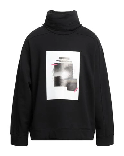 Isabel Benenato Man Sweatshirt Black Size M Cotton, Polyester In Black