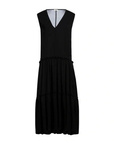 Shop Rebel Queen Woman Maxi Dress Black Size Xs Polyester