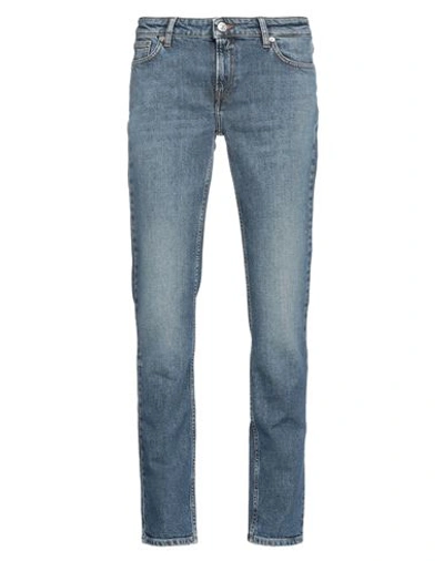 Shop Trussardi Man Jeans Blue Size 29 Cotton, Elastane