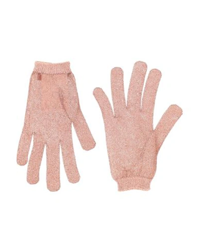 Shop Missoni Woman Gloves Blush Size M Nylon, Polyester In Pink