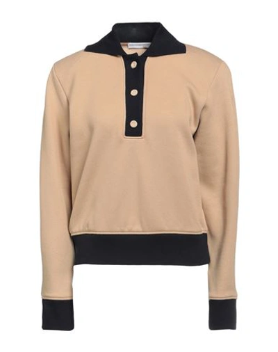 Maria Vittoria Paolillo Mvp Woman Sweatshirt Sand Size 8 Cotton, Polyester In Beige