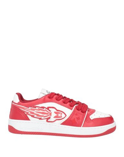 Enterprise Japan Woman Sneakers Red Size 11 Calfskin In Red