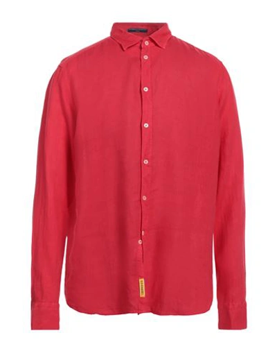 Shop B.d.baggies B. D.baggies Man Shirt Red Size Xxl Linen