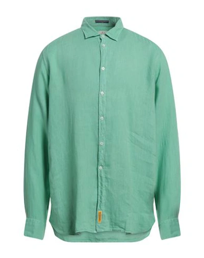 Shop B.d.baggies B. D.baggies Man Shirt Light Green Size 3xl Linen