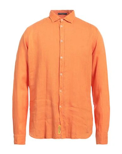 Shop B.d.baggies B. D.baggies Man Shirt Orange Size L Linen