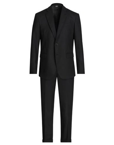 Shop Bottega Martinese Man Suit Black Size 46 Virgin Wool