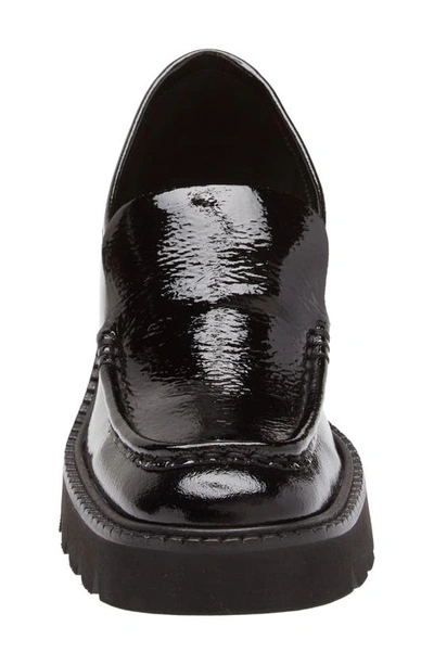 Shop Pedro Garcia Zavanna Block Heel Loafer In Black Castoro Naplack