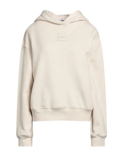 Shop Dondup Woman Sweatshirt Beige Size M Cotton, Elastane