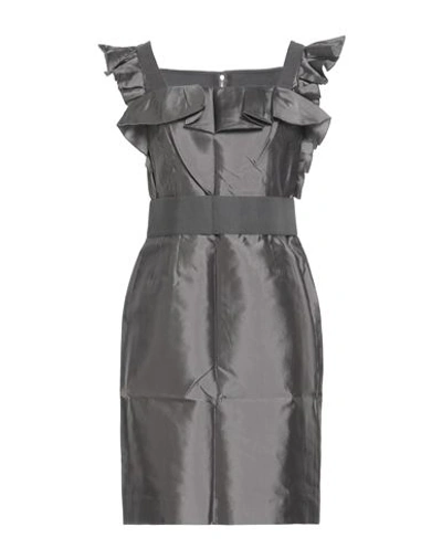 Dolce & Gabbana Woman Mini Dress Grey Size 6 Silk In Grey