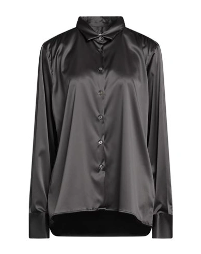 Robert Friedman Woman Shirt Charcoal Size Xxl Polyester, Elastane In Grey
