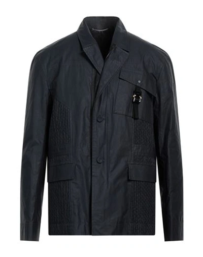 Shop Dior Homme Man Jacket Midnight Blue Size 42 Cotton, Cupro, Polyurethane