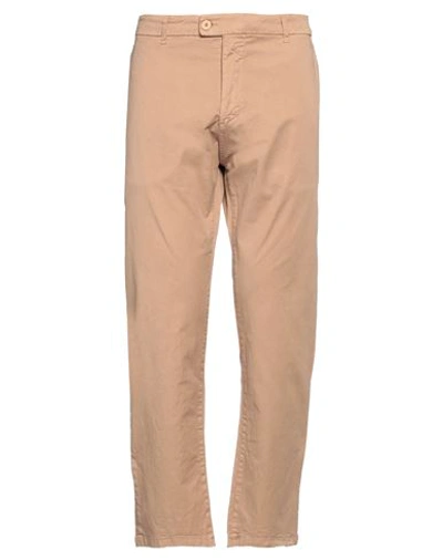 Shop Massimo Rebecchi Man Pants Sand Size 38 Cotton, Elastane In Beige
