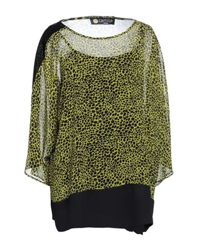 Shop Camilla  Milano Camilla Milano Woman Top Yellow Size 10 Polyester