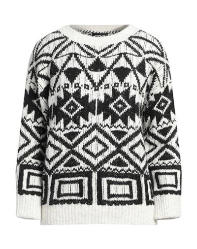 Shop Anneclaire Woman Sweater Black Size 10 Wool, Cotton, Viscose, Synthetic Fibers, Cashmere