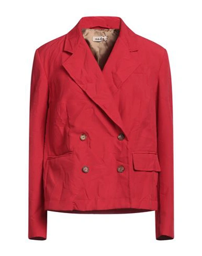 Shop A.b. A. B. Woman Blazer Red Size 8 Polyester