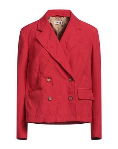 A.b. A. B. Woman Suit Jacket Red Size 8 Polyester In Red