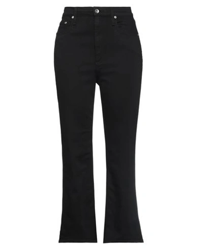 Rag & Bone Woman Denim Pants Black Size 26 Viscose, Cotton, Lyocell, Polyester, Elastane In Black