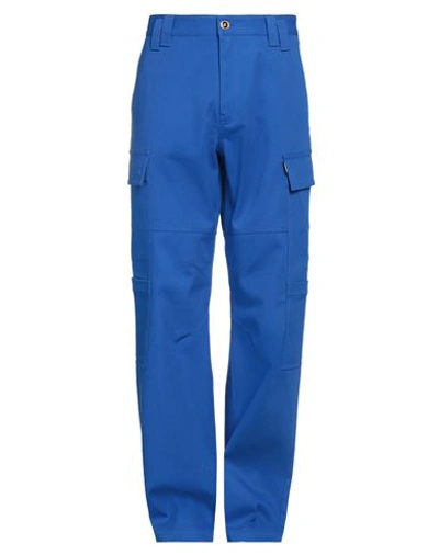 Shop Versace Man Jeans Bright Blue Size 28 Cotton, Elastane