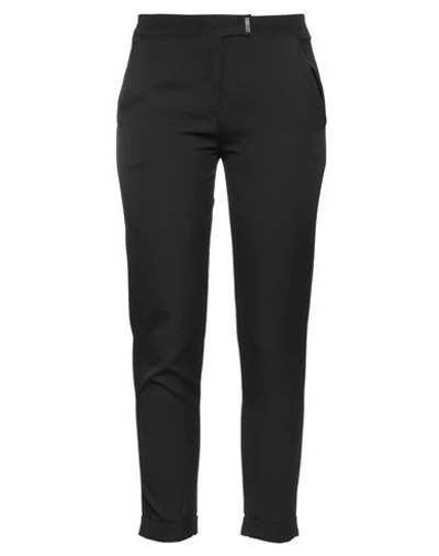 Simona G. Woman Pants Black Size 10 Cotton, Elastane In Black