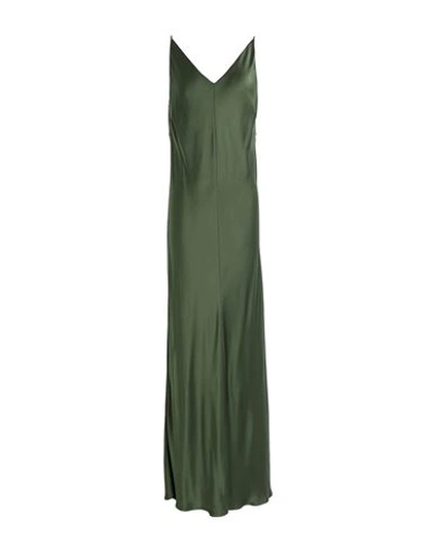 Shop Ottod'ame Woman Maxi Dress Dark Green Size 10 Viscose