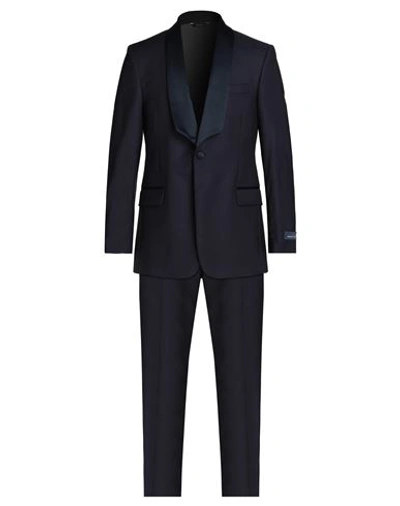 Shop Brooks Brothers Man Suit Midnight Blue Size 50 Wool, Viloft