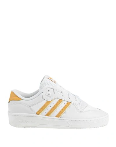 Shop Adidas Originals Rivalry Low Man Sneakers Off White Size 8 Soft Leather, Textile Fibers