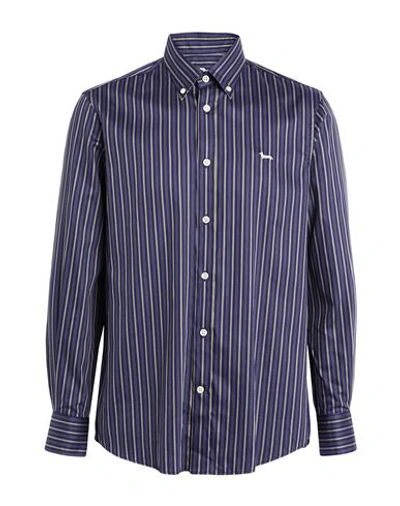 Shop Harmont & Blaine Man Shirt Dark Purple Size M Cotton
