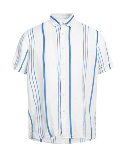 Shop Peninsula La Greca Man Shirt White Size S Linen