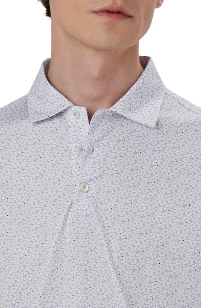 Shop Bugatchi Victor Ooohcotton® Floral Polo In Lavender