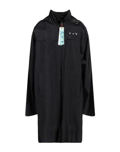 Off-white Woman Overcoat Black Size M Polyamide In Black