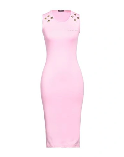 Shop Mangano Woman Midi Dress Pink Size 4 Cotton