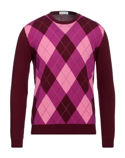 Shop Ballantyne Man Sweater Burgundy Size 38 Cashmere In Red