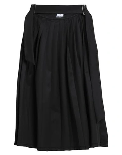 Shop Sfizio Woman Midi Skirt Black Size 4 Polyester, Viscose, Elastane